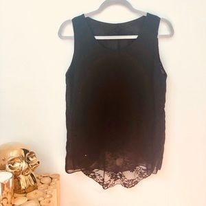 Black lace top